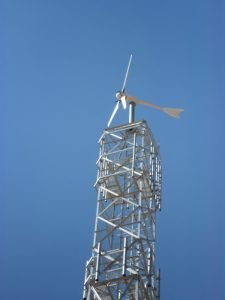 Small wind turbine telecoms