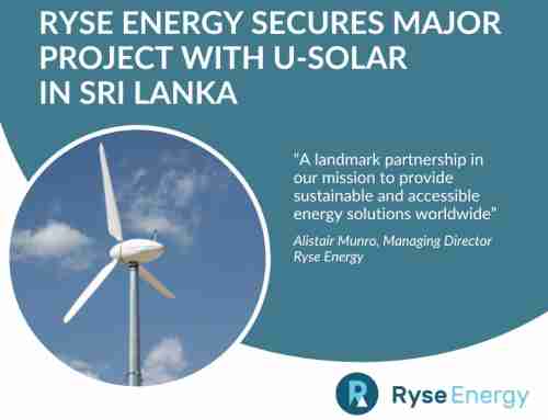 Ryse Energy partner with U-Solar to secure major project to power Sri Lanka with distributed renewables